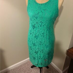 Ronni Nicole Green Sheath Midi Dress